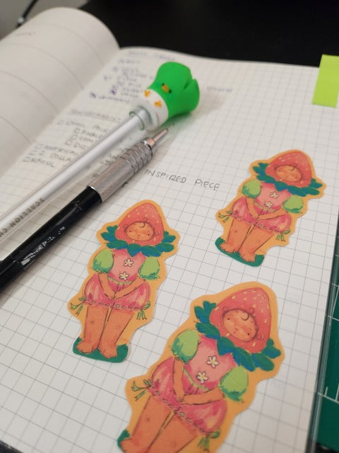 Strawberry Baby Sticker